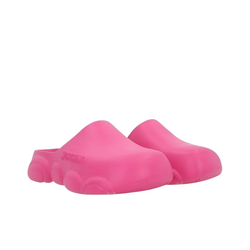 MOSCHINO Logo Embossed Mules-1