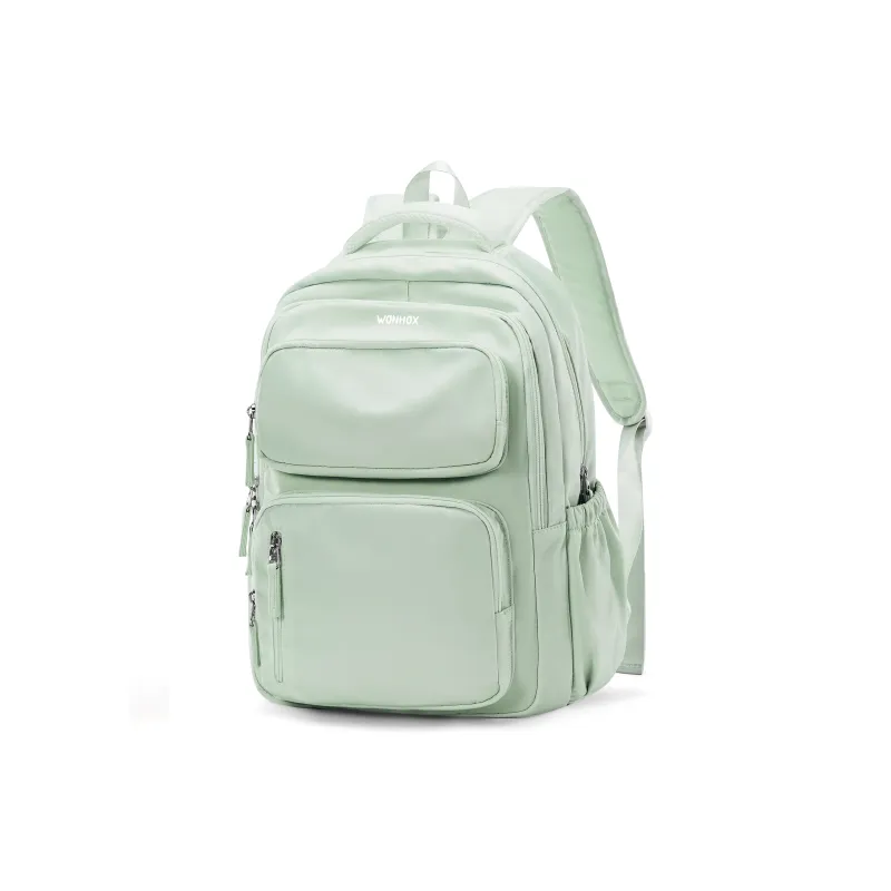 WONHOX Fabric Backpack Laptop Bag Regular Unisex Multicolor-14