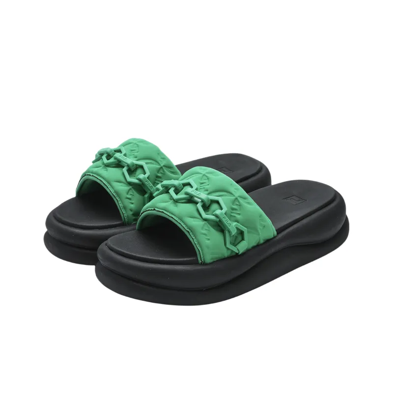 FILA SPONGE Quick Dry Slide Slippers Women's Green-1