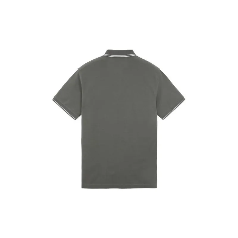 STONE ISLAND Compass motif Cotton Polo Shirt-1