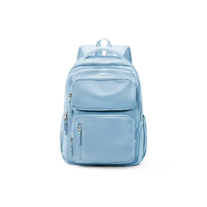 WONHOX Fabric Backpack Laptop Bag Regular Unisex Multicolor-29