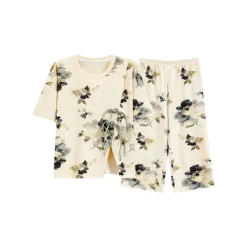 The Story Of The Flower Season Pajama Set Women's Apricot