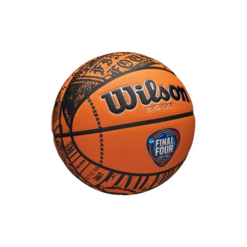 Wilson Genuine Leather Basketball Black Orange Size 7 Training Unisex-1