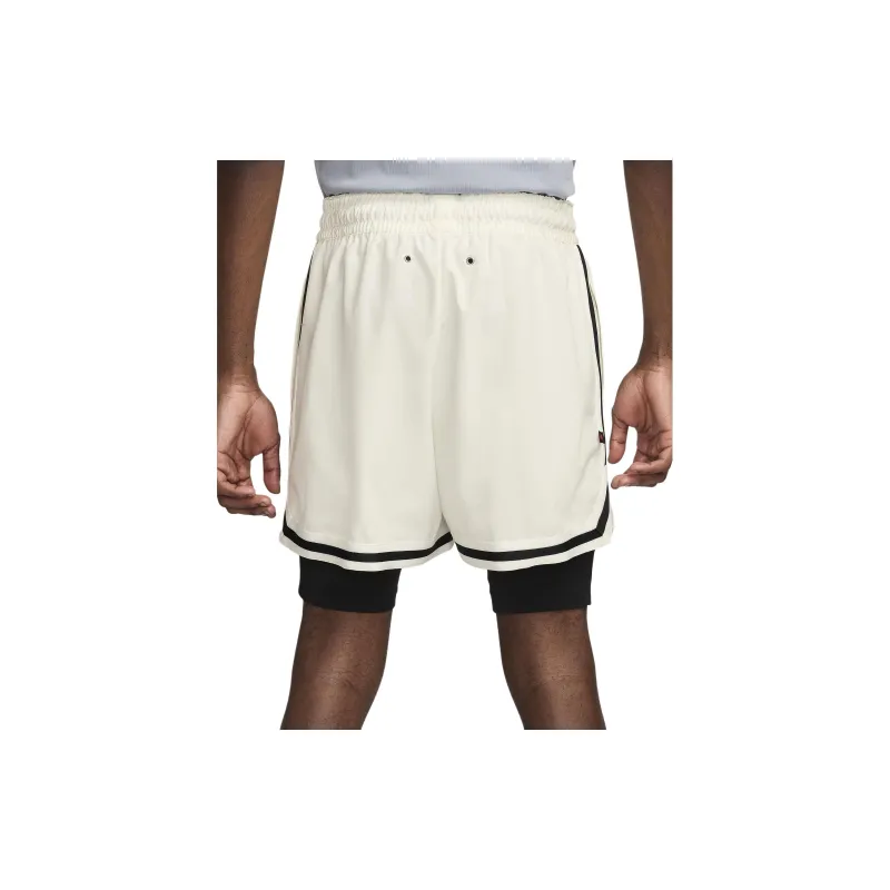 Nike 4' DNA 2 in 1 Basketball Shorts Casual Shorts Men's White-1