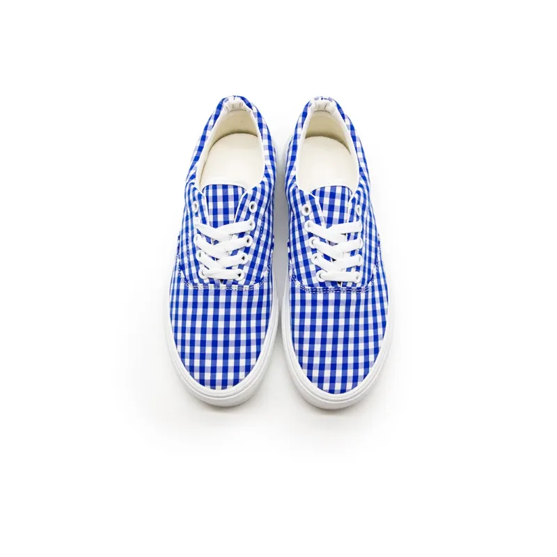 SUPSTORM Preppy Shoes Wear resistant Lightweight Breathable And Non slip. Low Top Skateboard Shoes Unisex Blue White-2