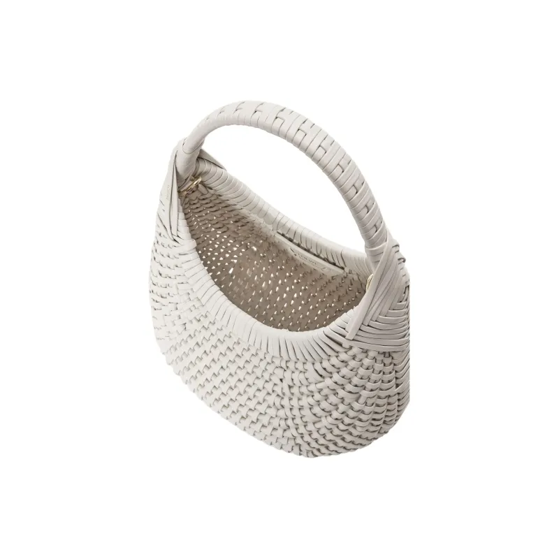 LOEWE Calfskin Shoulder Bag, Crossbody Bag, Handbag Women's Soft White-5