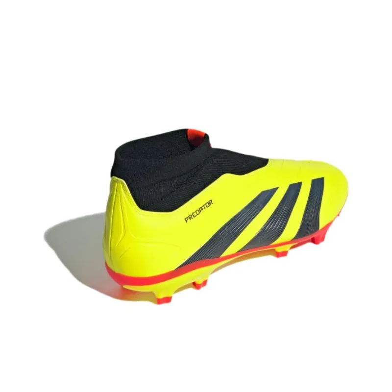 Adidas Predator 24 League Laceless Fg Team Solar Yellow Core Black Cloud White-3