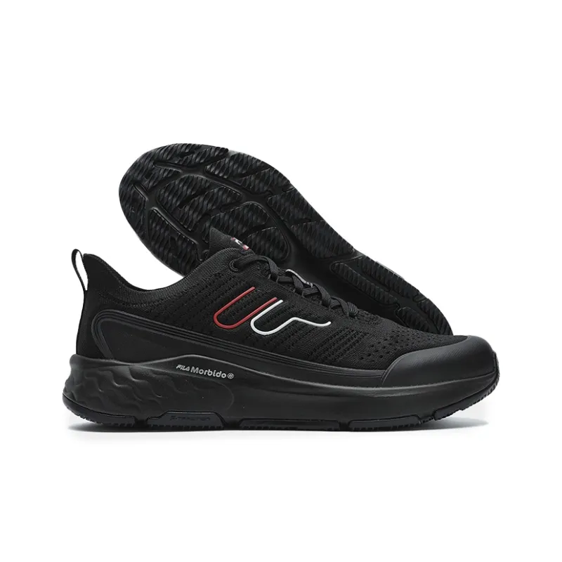 FILA MIND 7 Cushioned Slip-Resistant Low-Top Casual Running Shoes Men's Black-4