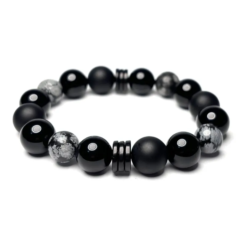 MOUNTAINS AND MANS Agate Auspicious Fortune Beaded Bracelet Unisex-6