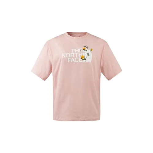 THE NORTH FACE Earth Printing T-Shirts Women's Mist Pink