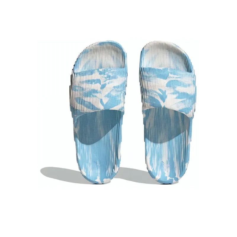 Adidas Adilette 22 Slides 'Clear Blue White'-3