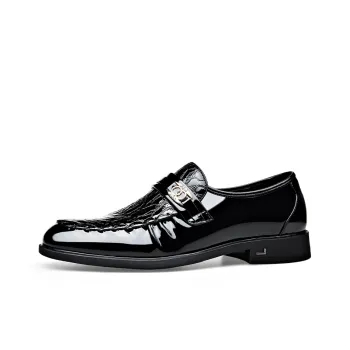 XIAOTOULANG Dress Shoes Men Low Top Black/Brown