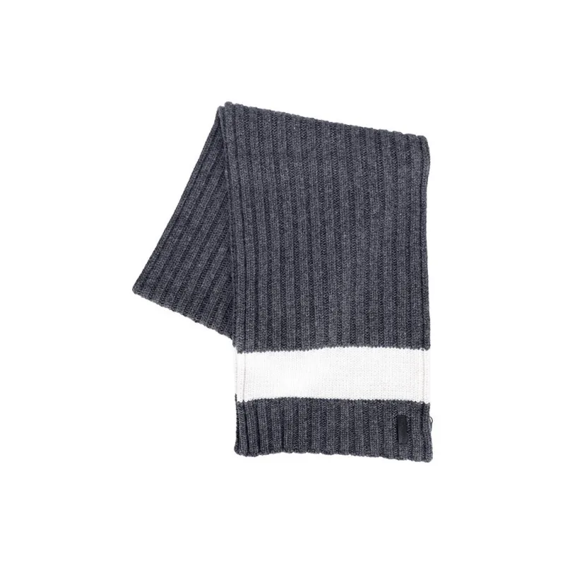 EMPORIO ARMANI Knit Scarves Men's Gray-1