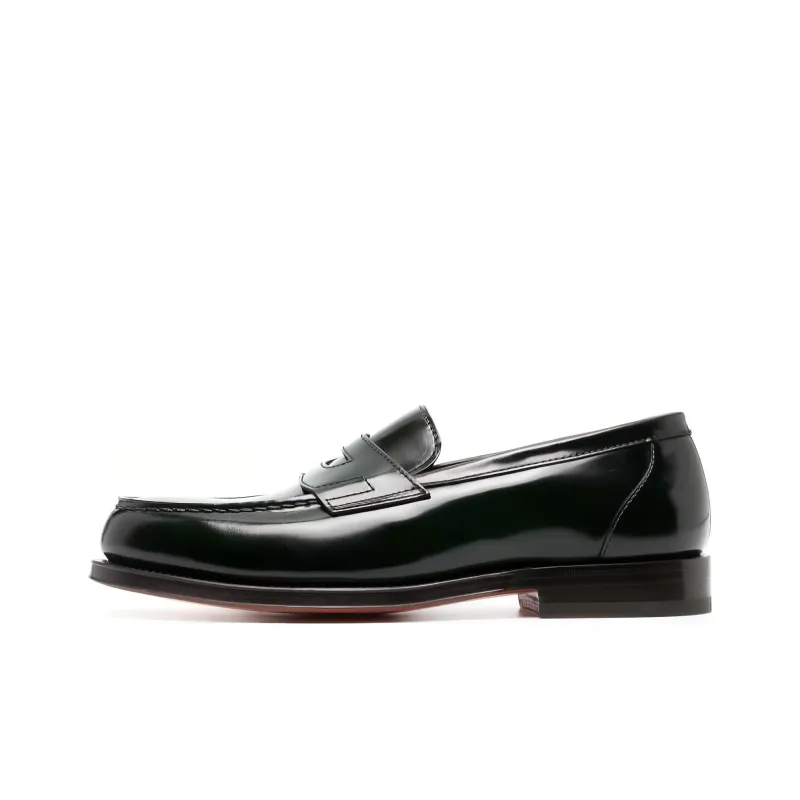 Santoni Loafers Men Green-0