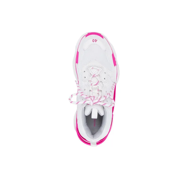 Balenciaga Triple S Fluo Pink White-4