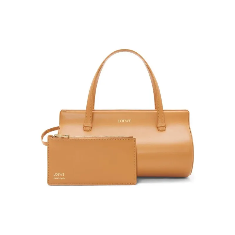 LOEWE Silk Calfskin Shoulder Bag, Crossbody Bag, Handbag Small Size Women's Warm Desert-1