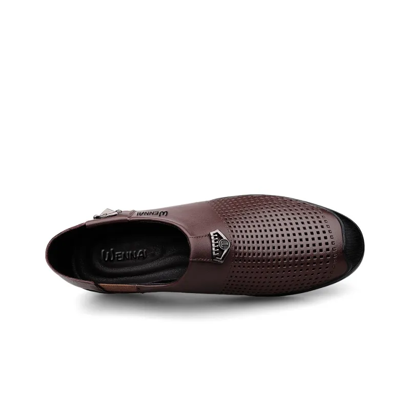 Wen Nai Casual Shoes Men's Brown-4
