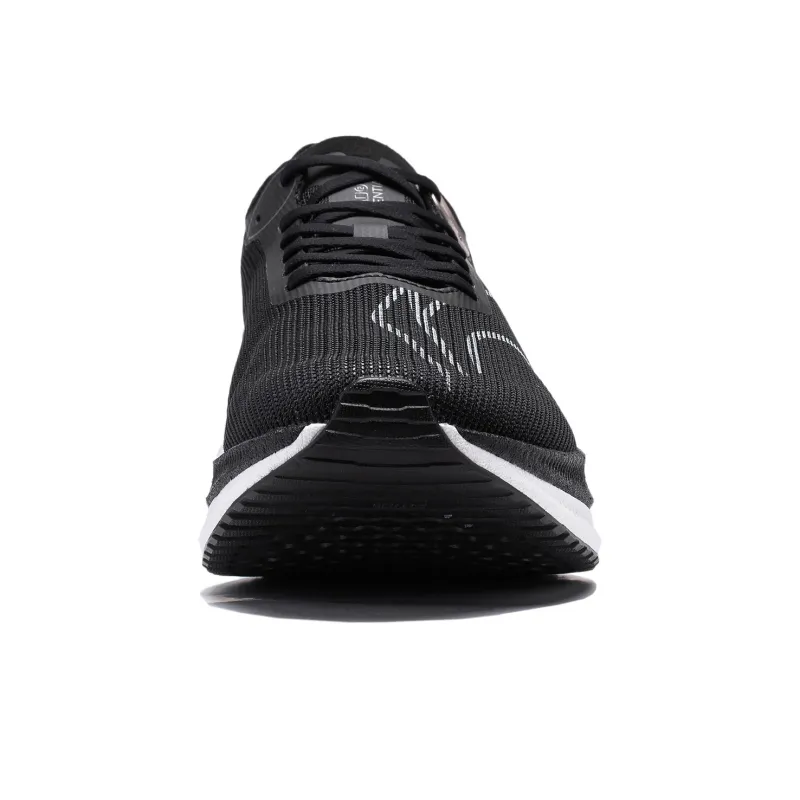 LiNing Jueying 2 Essential Cushioning Anti Slip And Wear Resistant Breathable Rebound Running Shoes Men's Black White-5