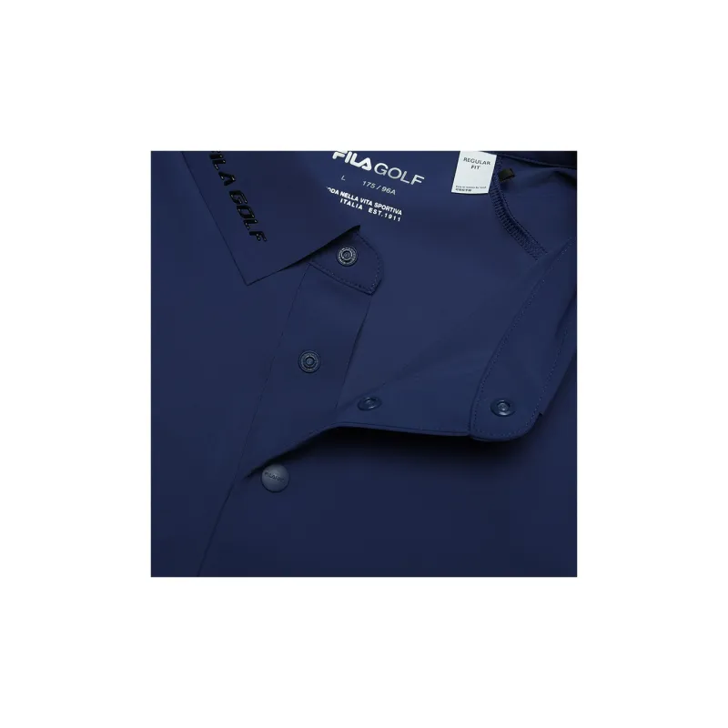 FILA Polo Shirts Men Deep Midnight Blue-4