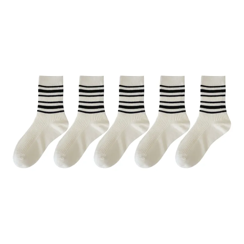 XXLLG Mid Calf Socks Women's 5 Pack-9
