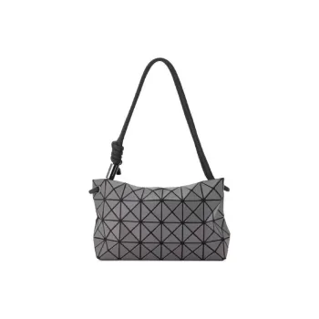 ISSEY MIYAKE LOOP MATTE Polyvinyl Chloride Resin Handbag Shoulder Bag Women's Gray