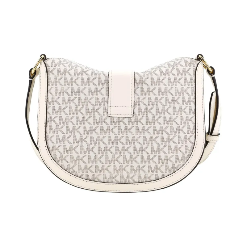 MICHAEL KORS Gabby Canvas Saddle Bag Shoulder Bag Crossbody Bag Small Size Women's Cream White-2