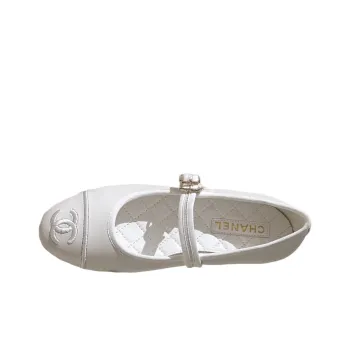 CHANEL Casual Single Shoes Women's White