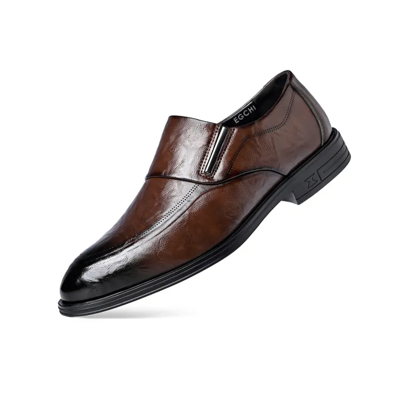 EGCHI Dress Shoes Men Mid Top Black-4