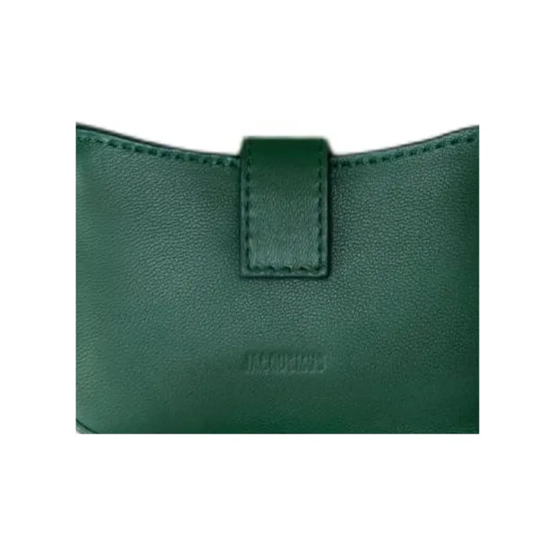Jacquemus Lambskin Clutch Women's Dark Green-2