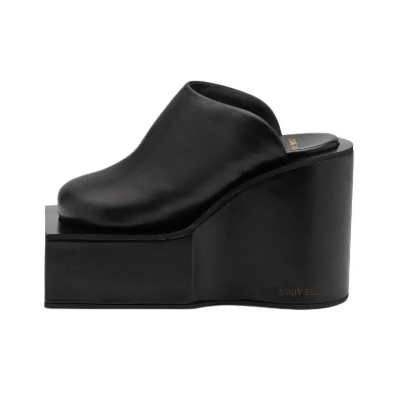 YUME YUME Wrap-toe Slippers Women's Black-0