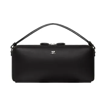 COURREGES Cloud Logo Plaque Zipped Shoulder Bag