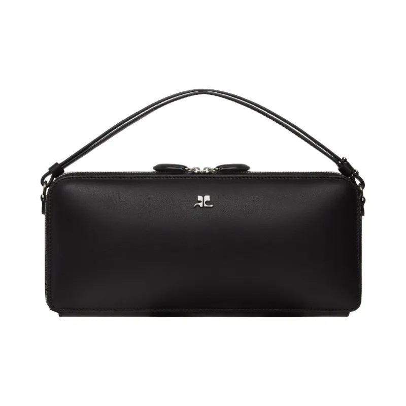COURREGES Cloud Logo Plaque Zipped Shoulder Bag-0