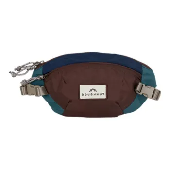 Doughnut Nylon Fabric One Shoulder Crossbody Fanny Pack Women's Coffee