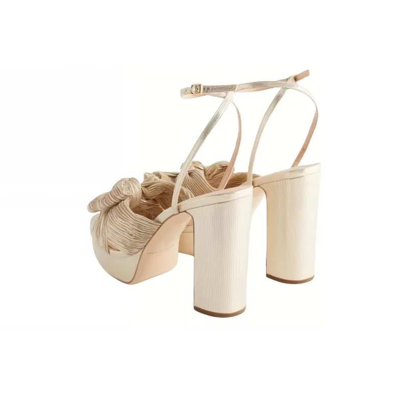 Loeffler Randall Natalia Strap Sandals Women's Light Gold-2