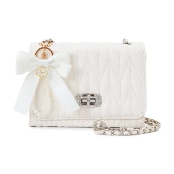 OTA PU Chain Large Capacity Shoulder Bag Crossbody Bag White Women's