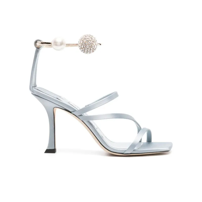 Jimmy Choo Otillia 90mm Satin Sandals-1