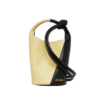 Jacquemus Le Petit Tourni Leather Bucket Bag