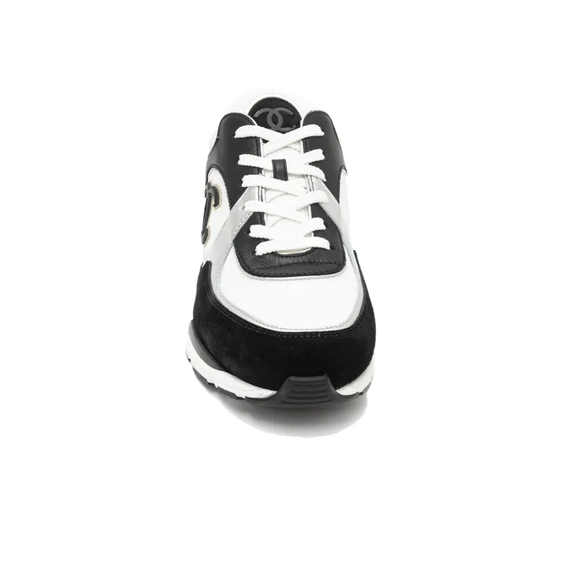 CHANEL Sneakers Black White Women's-3