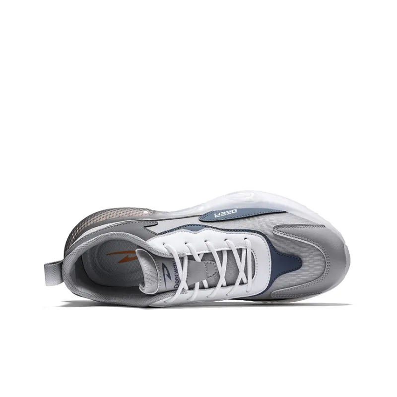 DEERWAY Breathable Coverage Support Impact Resistant Lightweight Height Increasing Low Top Chunky Sneakers Men's-2