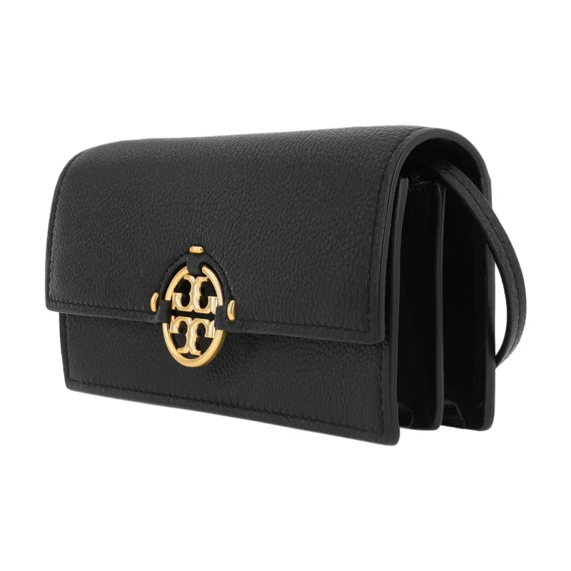 TORY BURCH Miller Leather Handheld Shoulder Bag Crossbody Bag Regular Women's Black/Black Gold-1