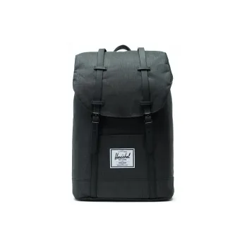 Herschel Polyester Laptop Bag Backpack Travel Bag Storage Bag Tubas Unisex Classic Linen Black/Black Rubber