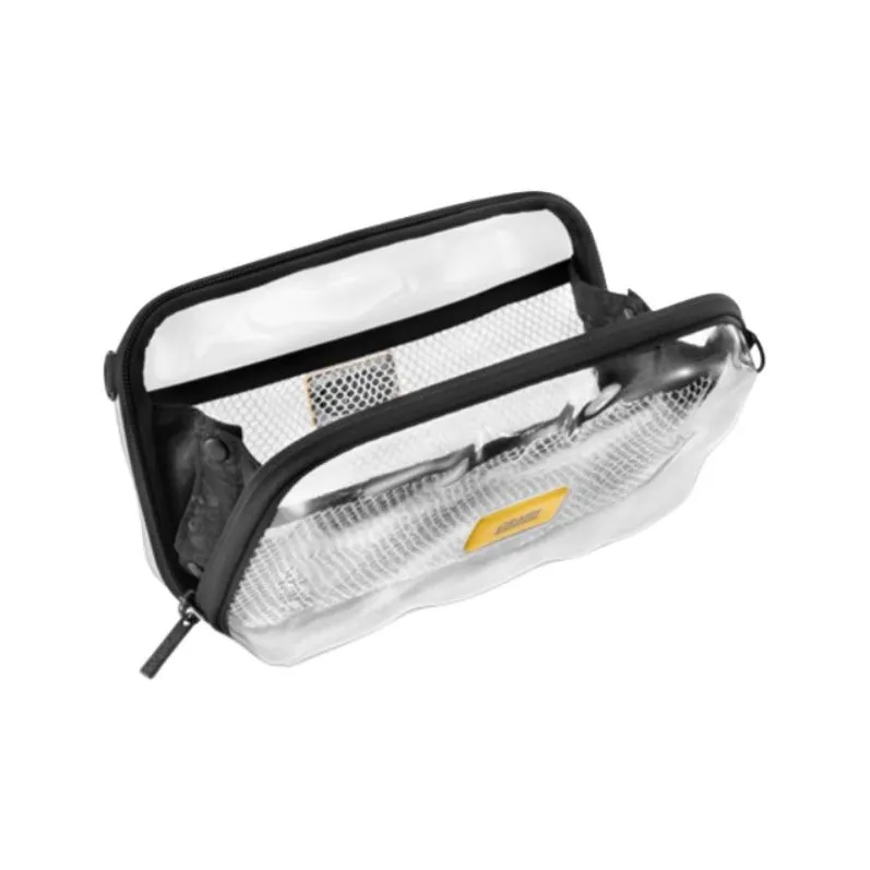 CrashBaggage PC Small Square Bag Camera Bag Shoulder Bag Crossbody Bag Small Size Unisex Transparent-2