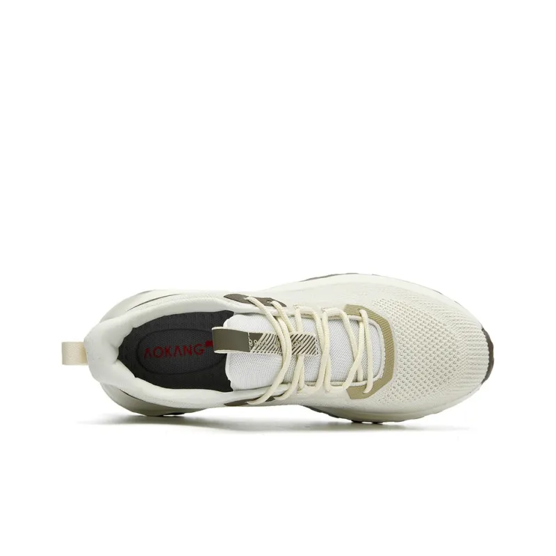 AOKANG Running Shoes Men Low Top Beige/Black-4