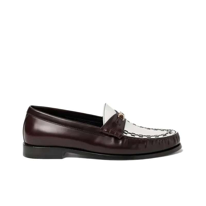 CELINE Loafers Men's White Brown-1