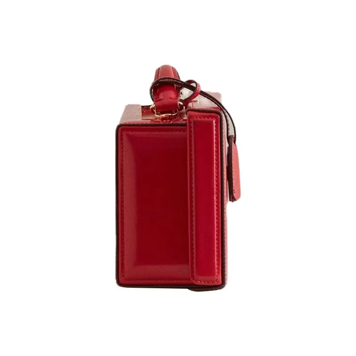 MARK CROSS Calfskin Handbag Shoulder Bag Crossbody Bag Women's Red-2