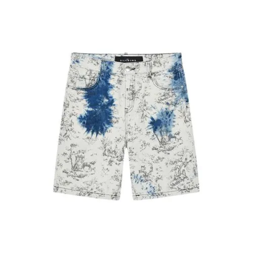 JOHN RICHMOND Denim Shorts Men Multicolor Pattern