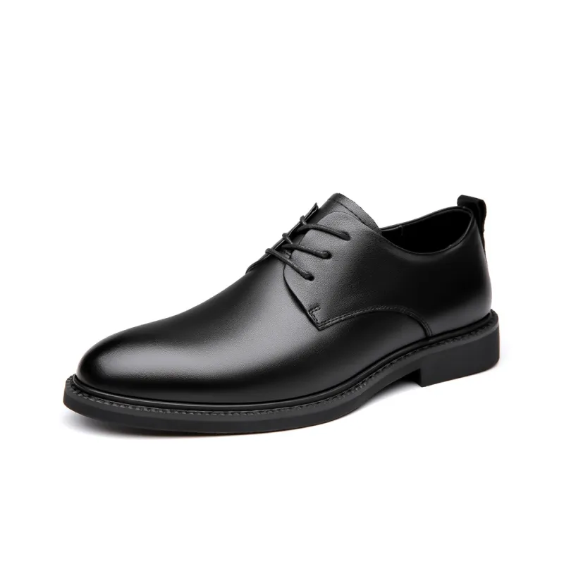 Mulinsen Dress Shoes Men Low Top Black-0