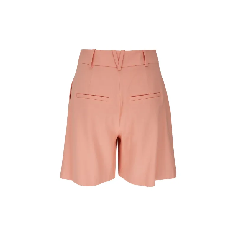VERONICA BEARD Noemi Linen-blend Tailored Shorts-1