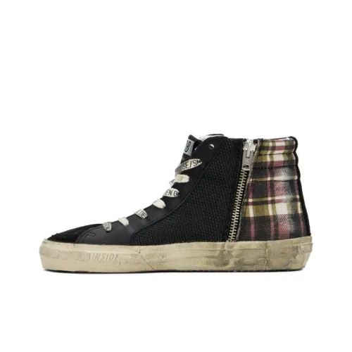 Golden Goose Skateboard Shoes Women's High-Top Black