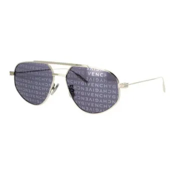 GIVENCHY Metal Aviator Sunglasses Women's Silver